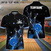 BlueJose Bowling And Pins Star Way Customized Name 3D Shirt ( 6 Colors)