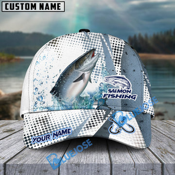 BlueJose Personalized Salmon Fishing Skinfish Water Sport Pattern Classic Cap