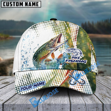 BlueJose Personalized Pike Fishing Skinfish Water Sport Pattern Classic Cap