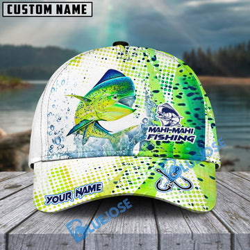 BlueJose Personalized Mahimahi Fishing Skinfish Water Sport Pattern Classic Cap