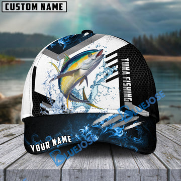 BlueJose Tuna Fishing Blue Flame Sport Personalized Cap