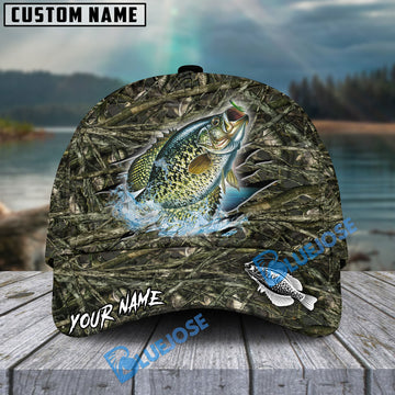 BlueJose Crappie Fish Camouflage Personalized Cap