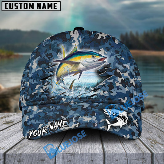 BlueJose Tuna Fish Camouflage Personalized Cap