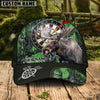 BlueJose Darts Moose Hunting Camo Personalized Name Cap (4 Colors)