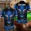 BlueJose Billiards Ball 8 Hell Throne Personalized Name & Team Name Shirt (4 Colors)