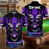 BlueJose Billiards Ball 8 Hell Throne Personalized Name & Team Name Shirt (4 Colors)