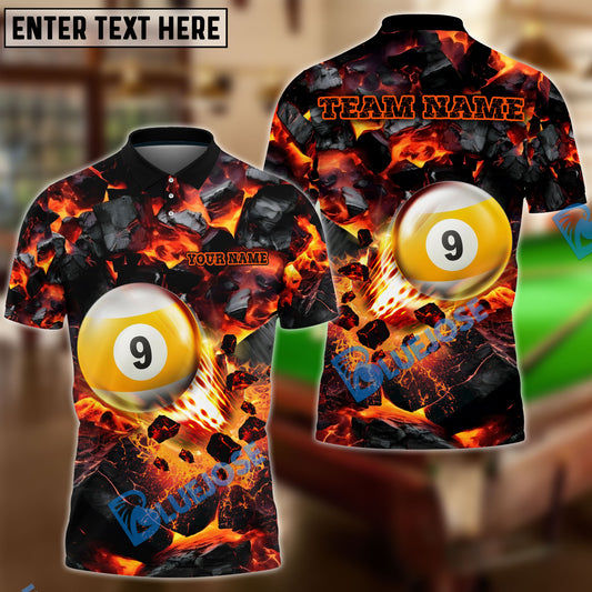 BlueJose Billiards Ball 9 Shoot And Destroy Personalized Name Shirt (4 Colors)