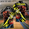 BlueJose Bowling And Pins Lightning Bear Customized Name, Team Name 3D Shirt (4 Colors)