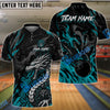 BlueJose Bowling And Pins Dragon Breath Customized Name, Team Name 3D Shirt (4 Colors)