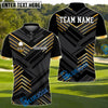 BlueJose Golf Premium Line Customized Name, Team Name 3D Shirts (4 Colors)