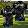 BlueJose Golf Premium Line Customized Name, Team Name 3D Shirts (4 Colors)