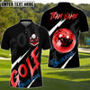 BlueJose Golf Lightning Luxury Ball Customized Name, Team Name 3D Shirts (4 Colors)