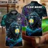 BlueJose Billiards 9-Ball Fierce Gorilla Personalized Name Shirt (4 Colors)