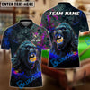 BlueJose Billiards Fierce Gorilla Yin Yang Ball 8 And Ball 9 Personalized Name Shirt (4 Colors)