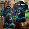 BlueJose Billiards Fierce Gorilla Yin Yang Ball 8 And Ball 9 Personalized Name Shirt (4 Colors)