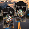 BlueJose Darts Deer Hunting Camo Multicolor Options Personalized Name Shirt (4 Colors)