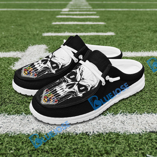 BlueJose Billiards Ball 8 Skull Mesh Dude Shoes (4 Colors)