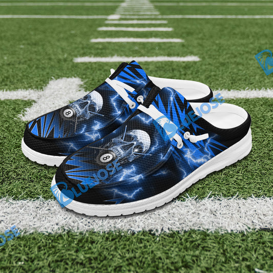 BlueJose Billiards Ball 8 Deadly Thunder Skull Mesh Dude Shoes (6 Colors)