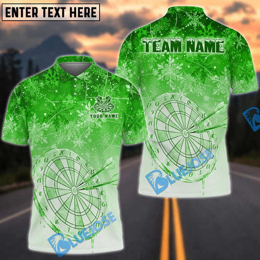 BlueJose Darts Frozen Ice Magic Multicolor Options Personalized Name Shirt (4 Colors)