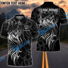 BlueJose Darts Golden Tribal Wolf Design Multicolor Options Personalized Name Shirt (6 Colors)