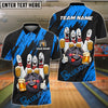 BlueJose Bowling & Pins Funny Beer Drunk Gang Customized Name, Team Name 3D Shirt (6 Colors)