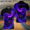BlueJose Bowling & Pins Flame Rising Phoenix Customized Name, Team Name 3D Shirt (4 Colors)