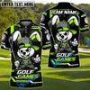 BlueJose Bunny Swing Golf Polo Customized Name, Team Name 3D Shirts (4 Colors)