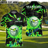BlueJose Savage Smile Swing Golf Polo Shirt Customized Name, Team Name 3D Shirts (4 Colors)