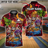 BlueJose Bowling & Pins Graffiti Street King Pins Customized Name, Team Name 3D Shirt (4 Colors)