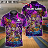 BlueJose Bowling & Pins Graffiti Street King Pins Customized Name, Team Name 3D Shirt (4 Colors)