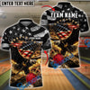 BlueJose Bowling And Pins Patriotic King American Eagle Customized Name, Team Name 3D Shirt
