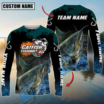 Bluejose Catfish Fishing The Ultimate Master Custom Name & Team Name 3D Shirts