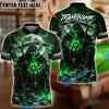 BlueJose Billiards Ball 8 Dark Ember Reaper Personalized Name Shirt (4 Colors)