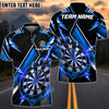 BlueJose Darts Thunder Sport Theme Personalized Name, Team Name Unisex Shirt (4 Colors)