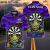 BlueJose Darts Grumpy Turtle Personalized Name, Team Name Unisex Shirt (4 Colors)