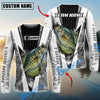 Bluejose Fishing Black White Hexagon Custom Name & Team Name 3D Shirts (12 Breeds)
