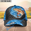 BlueJose Fishing Metal Rip Sea Personalized Name Classic 3D Cap (13 Breeds)