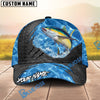 BlueJose Fishing Metal Rip Sea Personalized Name Classic 3D Cap (13 Breeds)