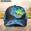 BlueJose Fishing Metal Rip Sea Personalized Name Classic 3D Cap (13 Breeds)