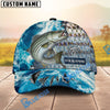 BlueJose Fishing Ocean Splash Fish Scale Personalized Cap (13 Breeds)