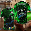 BlueJose Billiards Among Ghosts Skulls 8 Ball Pool Design Personalized Name Shirt (6 Colors)