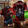 BlueJose Billiards Among Ghosts Skulls 8 Ball Pool Design Personalized Name Shirt (6 Colors)