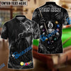 BlueJose Billiards Among Ghosts Skulls 8 Ball Pool Design Personalized Name Shirt (6 Colors)