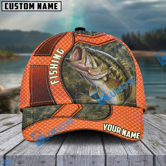 BlueJose Bass Personalized Fishing Classic Cap
