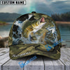 BlueJose Fishing Camo Predator Fish Design Personalized Cap (13 Breeds)