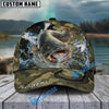 BlueJose Fishing Camo Predator Fish Design Personalized Cap (13 Breeds)