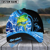 BlueJose Fishing Blue Water Design Personalized Cap (13 Breeds)
