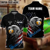 BlueJose Billiards 8 Ball & 9 Ball American Flag Gray Eagle Personalized Shirt (2 Colors)
