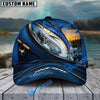 BlueJose Fishing Sunset Splash Navy Scale Reel Personalized Cap (13 Breeds)