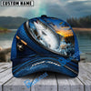 BlueJose Fishing Sunset Splash Navy Scale Reel Personalized Cap (13 Breeds)